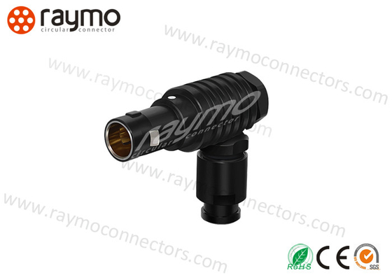  Mini Snap Right Angle Circular Connectors 10 Way W1 W2 Black Color