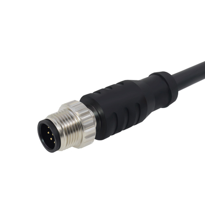 Straight Shielded Female M12 Cable Connector Binder 5/8/12pin Waterproof IP67/68