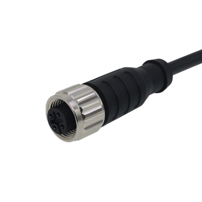 Shielded Female M12 Cable Connector Binder 4Pin Waterproof IP67/68