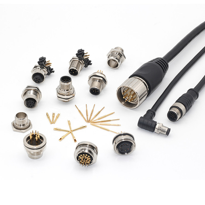Shielded Female M12 Cable Connector Binder 4Pin Waterproof IP67/68