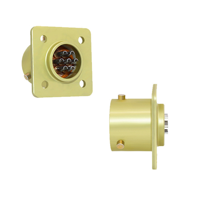 Russian OHS Series Hermetic Square Flange Receptacle OHS-BC-1-7/12-B1-1-B For DC And AC Circuits