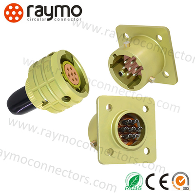 Amphenol ONTS-BS Series ONTS-BS-1-7/12-V1-1-V Hermetic Square Flange Receptacle
