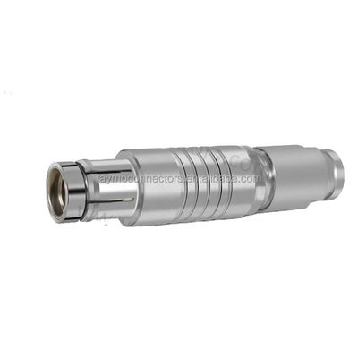 10 Pin BNC Male Circular Connector IP68 Chrome-Plated Brass