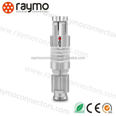 10 Pin BNC Male Circular Connector IP68 Chrome-Plated Brass