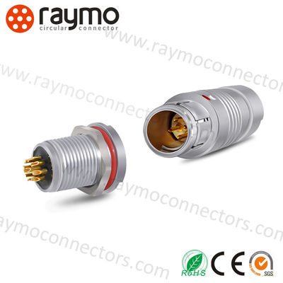 RAYMO 19 Pin Circular Push Pull Connector Brass Chrome Plated DIN