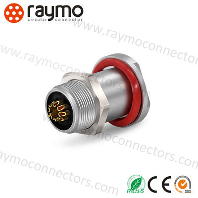 RAYMO 19 Pin Circular Push Pull Connector Brass Chrome Plated DIN