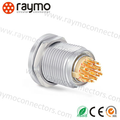 Fischer 1031 12-Pin Female Circular Panel Connector for Data Transfer