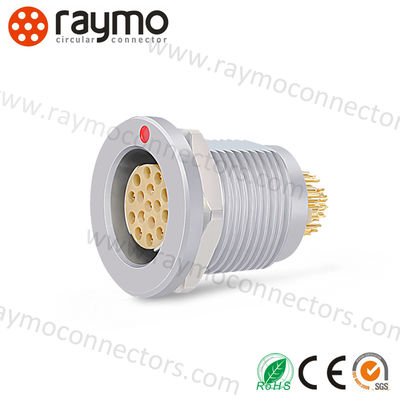 Fischer 1031 12-Pin Female Circular Panel Connector for Data Transfer