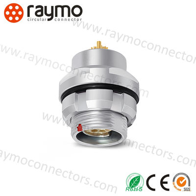 FGX Waterproof Circular Connector 2-19pin IP68 Brass Chrome Plated