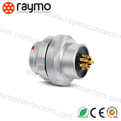 FGX Waterproof Circular Connector 2-19pin IP68 Brass Chrome Plated