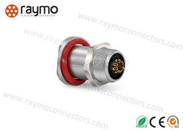 DEU 102 103 1031 104 2pins watertight push pull connectors with natural chrome plated shell
