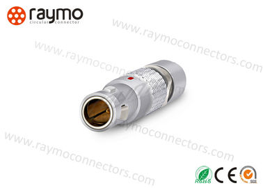 Metal Circular Push Pull Connector FGG.1B.305 Self Latching Straight Plug