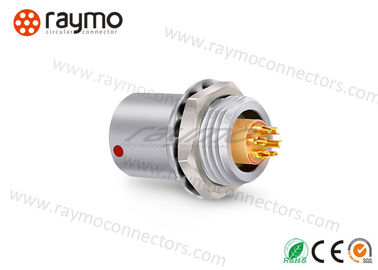 Protruding Shell Panel Mount Fixed Receptacle EHG.0B.306 Metal Circular Push Pull Connector