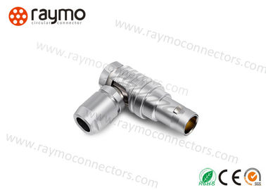 90 Degree Cable Mount Connector Metal Circular Push Pull FHG.1B.305 Elbow Plug