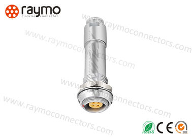 PFG Panel Mount Cable Receptacle 0B 1B Series 2pin to 16pin Metal Circular Push Pull Connector