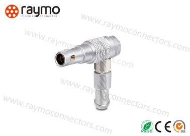 Multipins Circular Push Pull Connectors , Multi Pin Plug  Right Angle Shaped