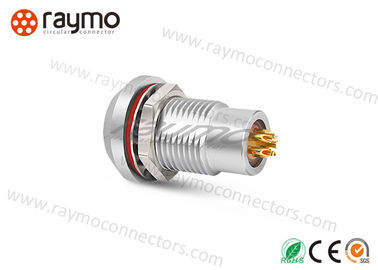 HHG Panel Mount Sealed Fixed Receptacle 1B Series 2pin to 16pin Metal Cicular Waterproof Connector