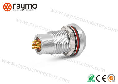 HHG Panel Mount Sealed Fixed Receptacle 1B Series 2pin to 16pin Metal Cicular Waterproof Connector