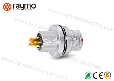 HEG Panel Mount Sealed Fixed Receptacle 1B Series 10pin Vacuum Tight Metal Cicular Waterproof Connector
