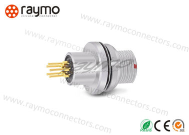 HEG Panel Mount Sealed Fixed Receptacle 1B Series 10pin Vacuum Tight Metal Cicular Waterproof Connector