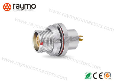 HEG Panel Mount Sealed Fixed Receptacle 1B Series 10pin Vacuum Tight Metal Cicular Waterproof Connector
