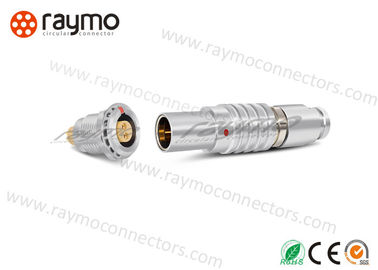 Push Pull Circular Electrical Connectors , Brass Electrical Connectors CE ROHS Approval