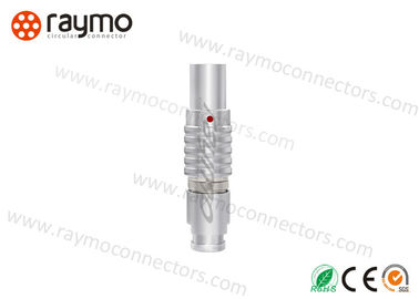 Cable Mount Circular Push Pull Connectors Solder Contacts Design Copper With Chrome Plated