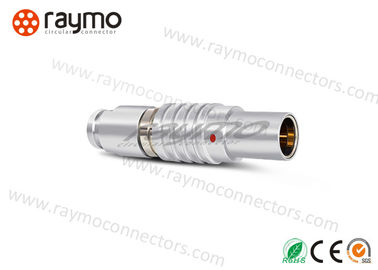 Cable Mount Circular Push Pull Connectors Solder Contacts Design Copper With Chrome Plated