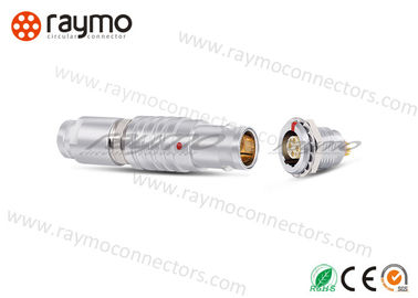Cable Mount Circular Push Pull Connectors Solder Contacts Design Copper With Chrome Plated