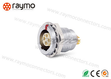 CE ROHS Certified Circular Push Pull Connectors , Electrical Power Connector 2 3 4 Pins