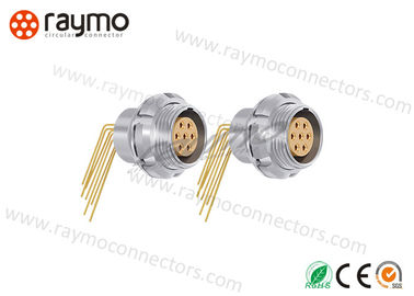 Elbow Signal Printed Circuit Connectors Push Pull Type 1B 7 Pins Broadcast Application