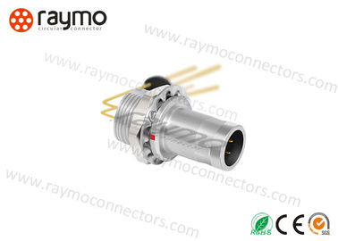 Fixed Socket Sealed Quick Release Electrical Connectors , Elbow Plug Nut Fixing