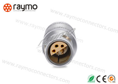 FFA Plug Half Moon Connector , Circular Push Pull Connectors 00 0S 1S 2S Series