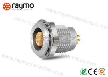 FFA Plug Half Moon Connector , Circular Push Pull Connectors 00 0S 1S 2S Series