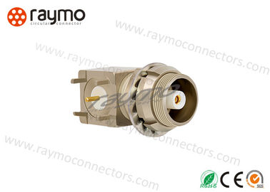 Multiple Keying Options  Half Moon Connector , Coaxial Cable Elbow Crimp Print Contacts