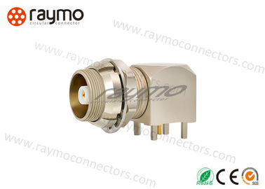 Multiple Keying Options  Half Moon Connector , Coaxial Cable Elbow Crimp Print Contacts