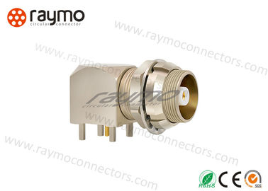 Multiple Keying Options  Half Moon Connector , Coaxial Cable Elbow Crimp Print Contacts