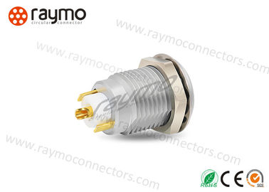 CE Certification Half Moon Connector , Coaxial Cable Connector Plated Gold Contacts
