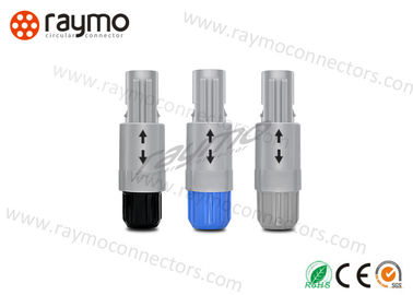 Convenient Circular Plastic Connectors High Density Arrangement With Yellow Nut