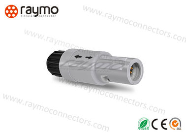 Plastic IP50 Push Pull Electrical Connectors Yellow Colour 1P Series