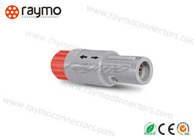 PAG.M0.4GL Plastic Straight Plug Circular Push Pull Male Connector