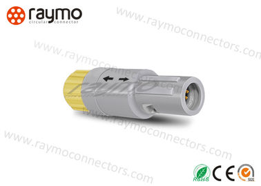 Convenient Circular Plastic Connectors High Density Arrangement With Yellow Nut