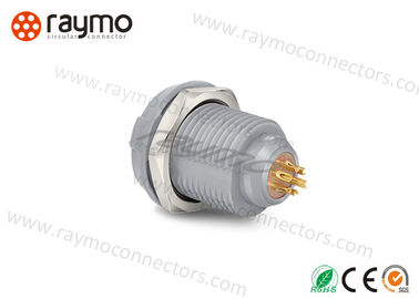 Colorful Circular Connector Plug  Fixed Receptacle 2-14 Pin IP50 Rating Light Weight