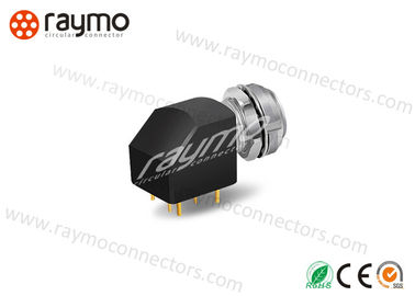 Straight Solder Printed Circuit Connectors , Right Angle Pcb Connector RM-EXG 8 PIN