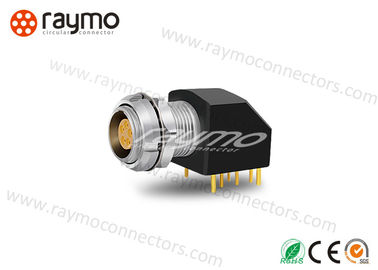 Straight Solder Printed Circuit Connectors , Right Angle Pcb Connector RM-EXG 8 PIN