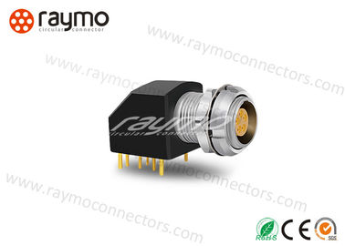 Straight Solder Printed Circuit Connectors , Right Angle Pcb Connector RM-EXG 8 PIN