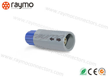 Medical Grade Circular Plastic Connectors , Male Speaker Connectors Parallel Wiring Mode