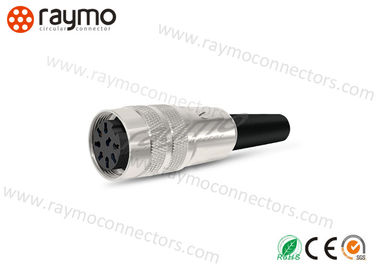 16mm Shell Threaded Electrical Connector , Signal Cable Connectors 2-12 Poles Contacts