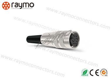 16mm Shell Threaded Electrical Connector , Signal Cable Connectors 2-12 Poles Contacts