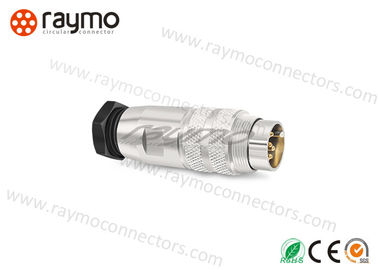 Binder 423 Series Threaded Electrical Connector , Circular Plastic Connector Cable Mount Plug